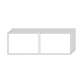4" x 6" Thermal Transfer Labels | Fanfold | 2,000 Stack | 2 Pack