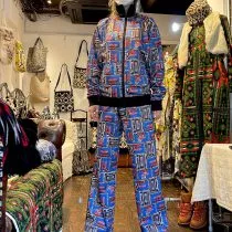 African Print Track Jacket-Casette Tape / BTJ1