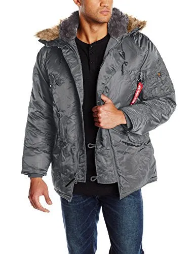 Alpha Industries Men's N-3B Parka,Gunmetal,Medium