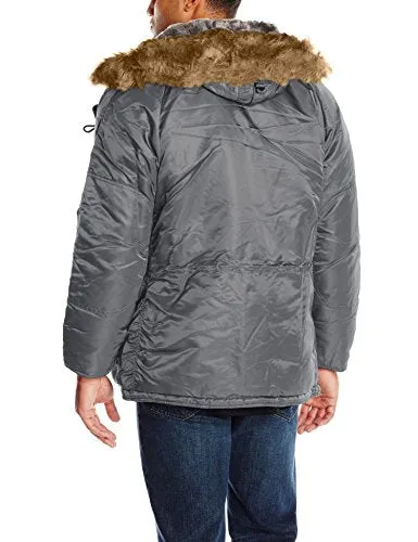 Alpha Industries Men's N-3B Parka,Gunmetal,Medium