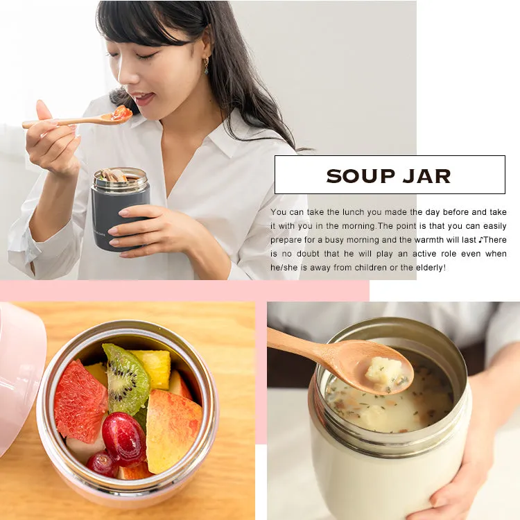 Asvel Luntus Cafe Food Jar 300ml White