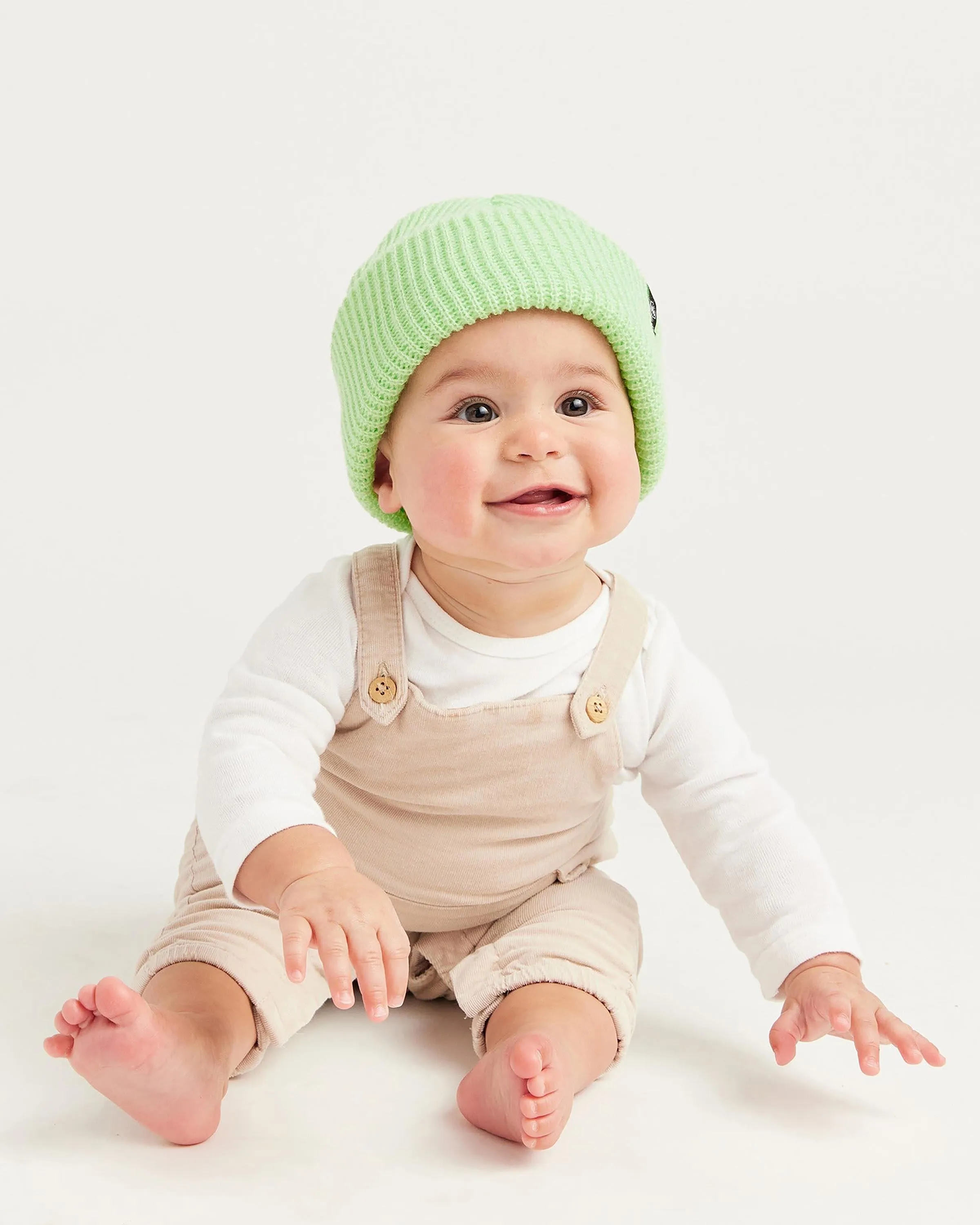 Baby Ranger Beanie in Lime