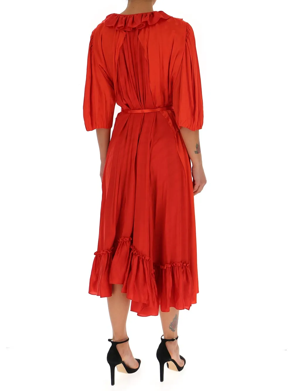 Balenciaga Ruffled Wrap Dress