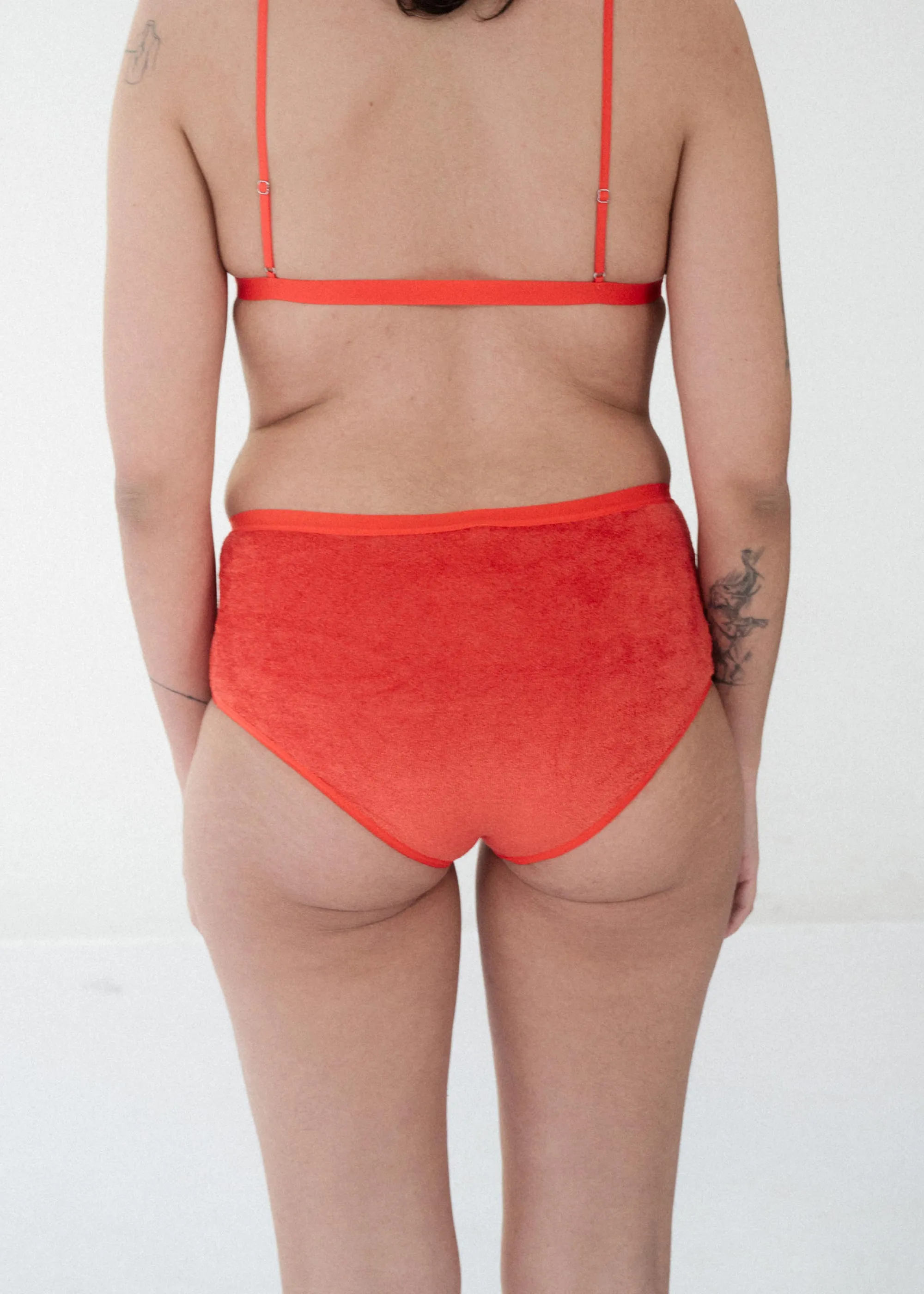 Baserange Highwaist Bell Pants (Mino Red)
