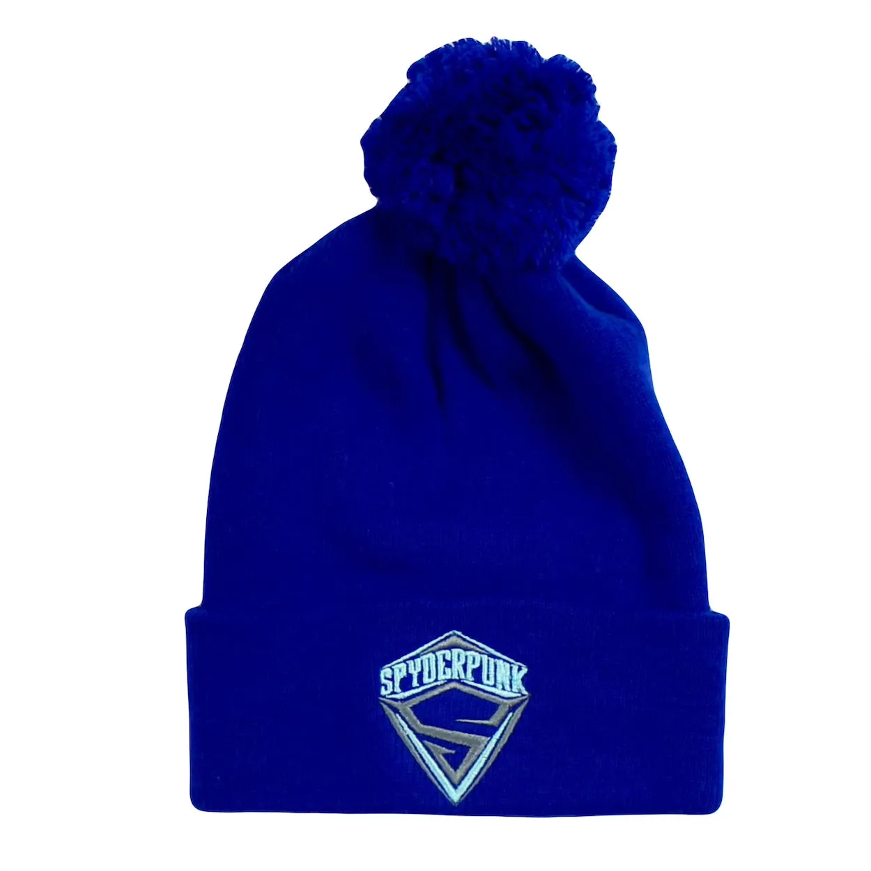 Beanie Spyderpunk Knit Pom Embroidered Available In 2 Colors