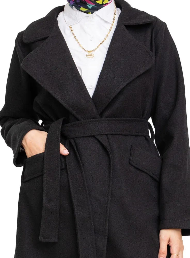 Black Long Feather Jacket