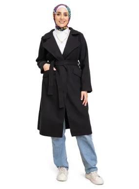 Black Long Feather Jacket