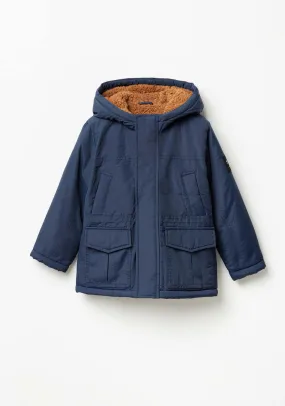 Boy Parkar Jacket Navy - Navy