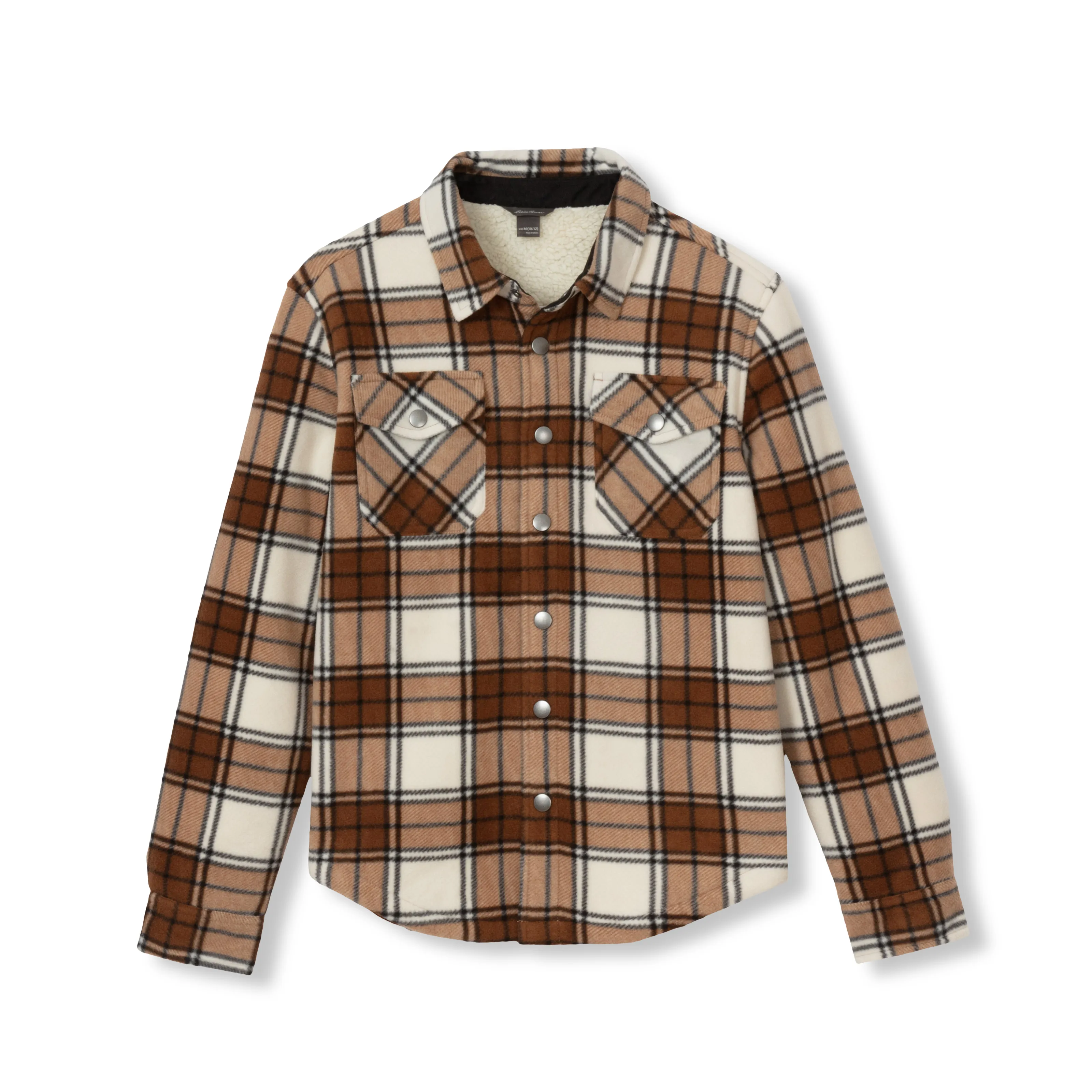 Boys Faux Shearling-Lined Shirt Jacket
