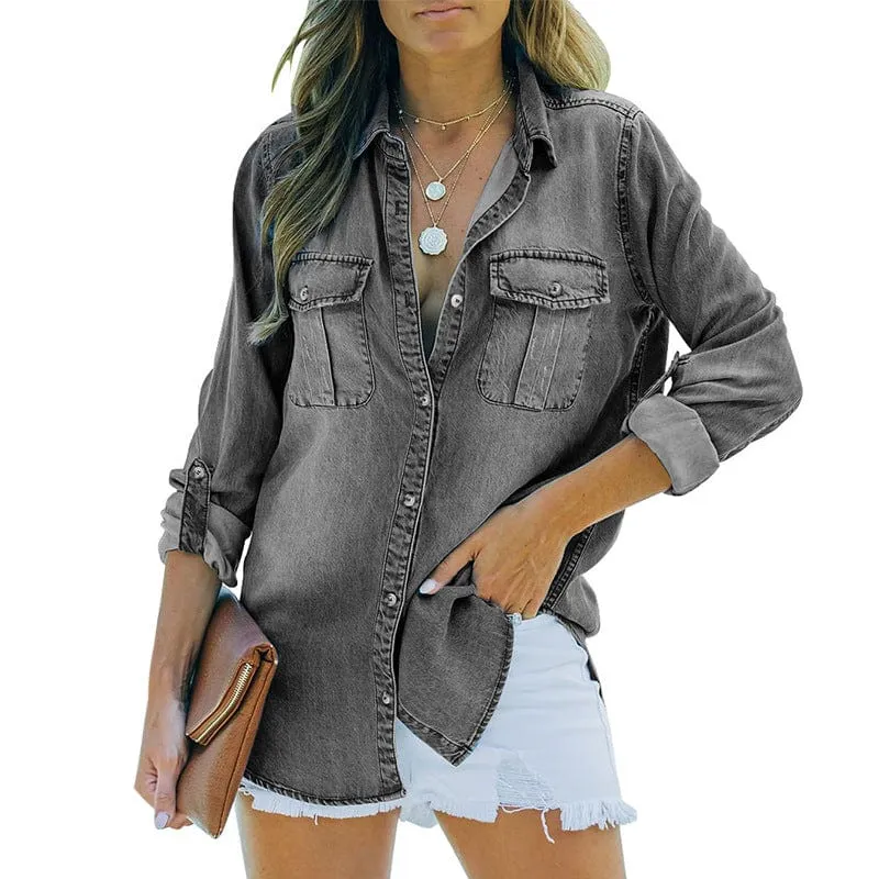 Button Down Denim Shirt