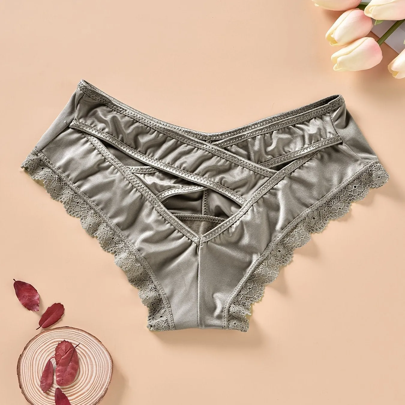 Chic Lace Trim Hipster Panties for Comfortable Intimate Wear