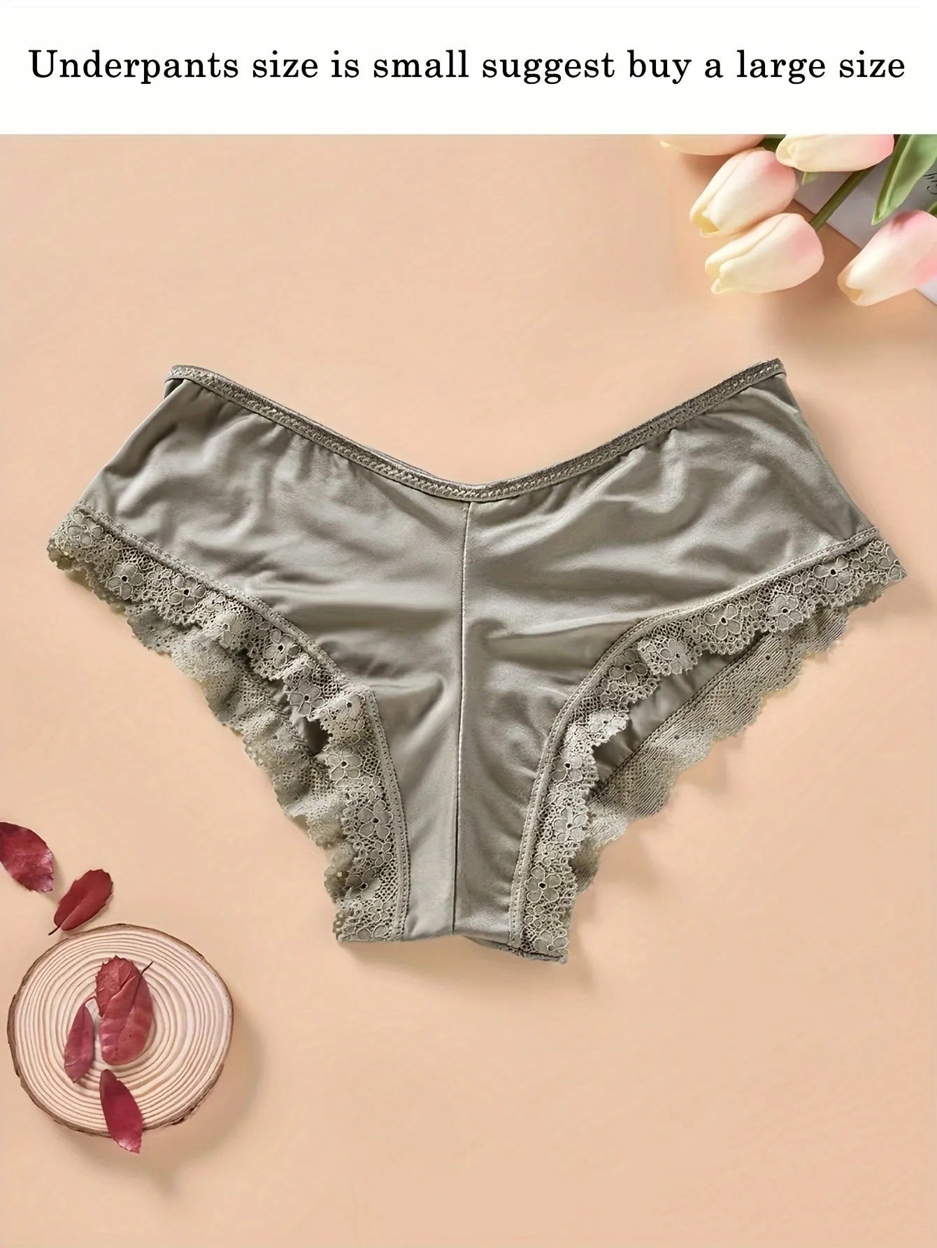 Chic Lace Trim Hipster Panties for Comfortable Intimate Wear
