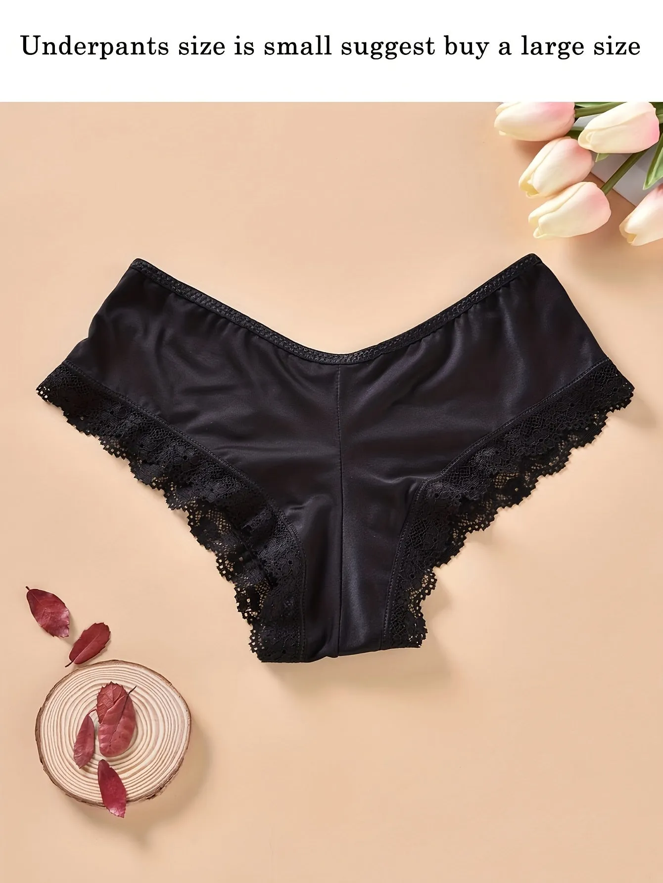Chic Lace Trim Hipster Panties for Comfortable Intimate Wear
