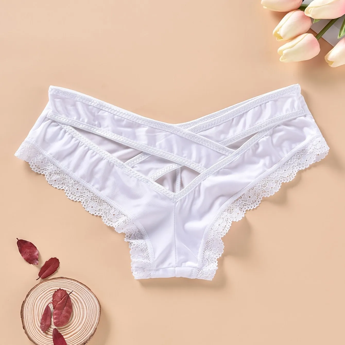 Chic Lace Trim Hipster Panties for Comfortable Intimate Wear