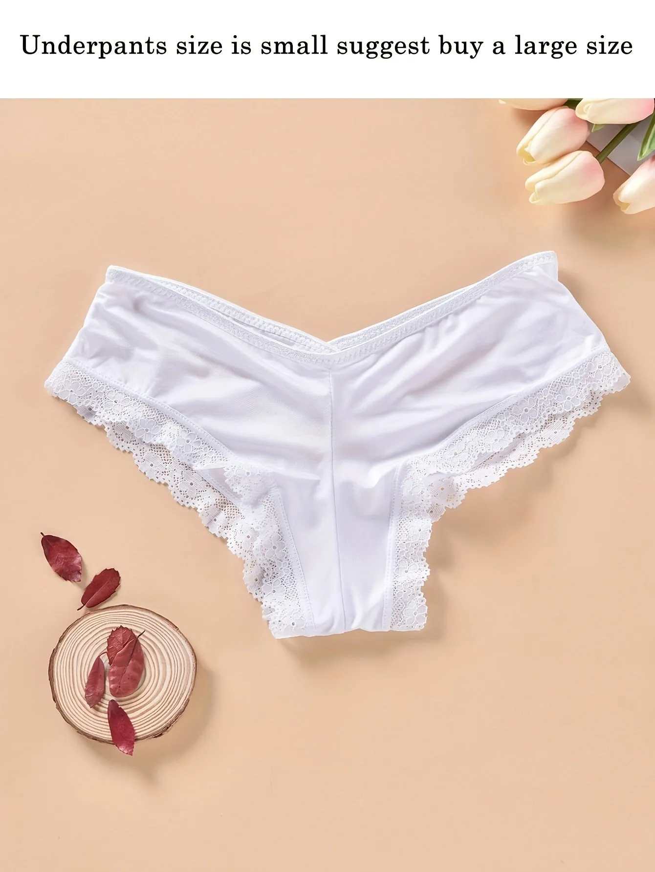 Chic Lace Trim Hipster Panties for Comfortable Intimate Wear