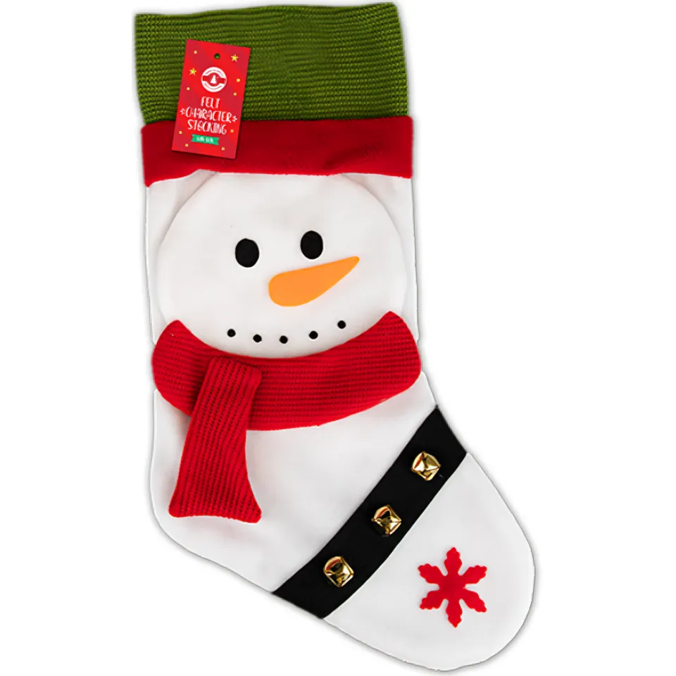 Christmas Felt Stocking, 46cm x 25cm (Design Options)