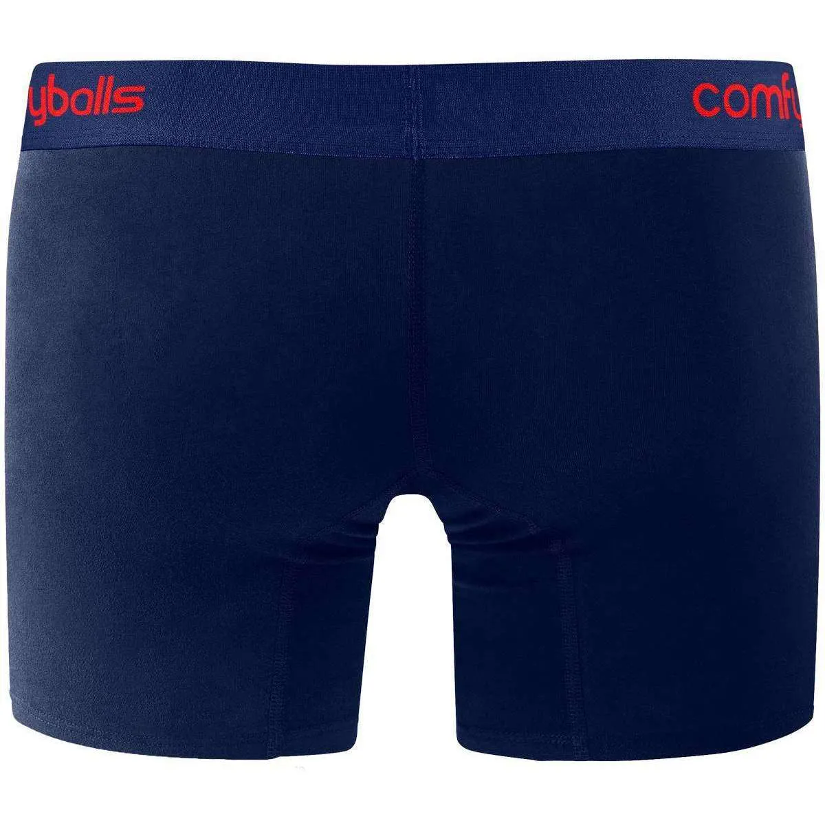 Comfyballs Performance Long Boxers - Navy/Racing Red