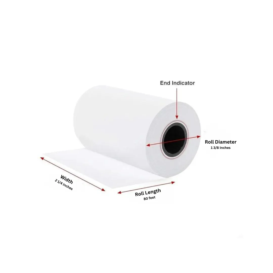 Credit Card Thermal Paper 2 1/4 x 80