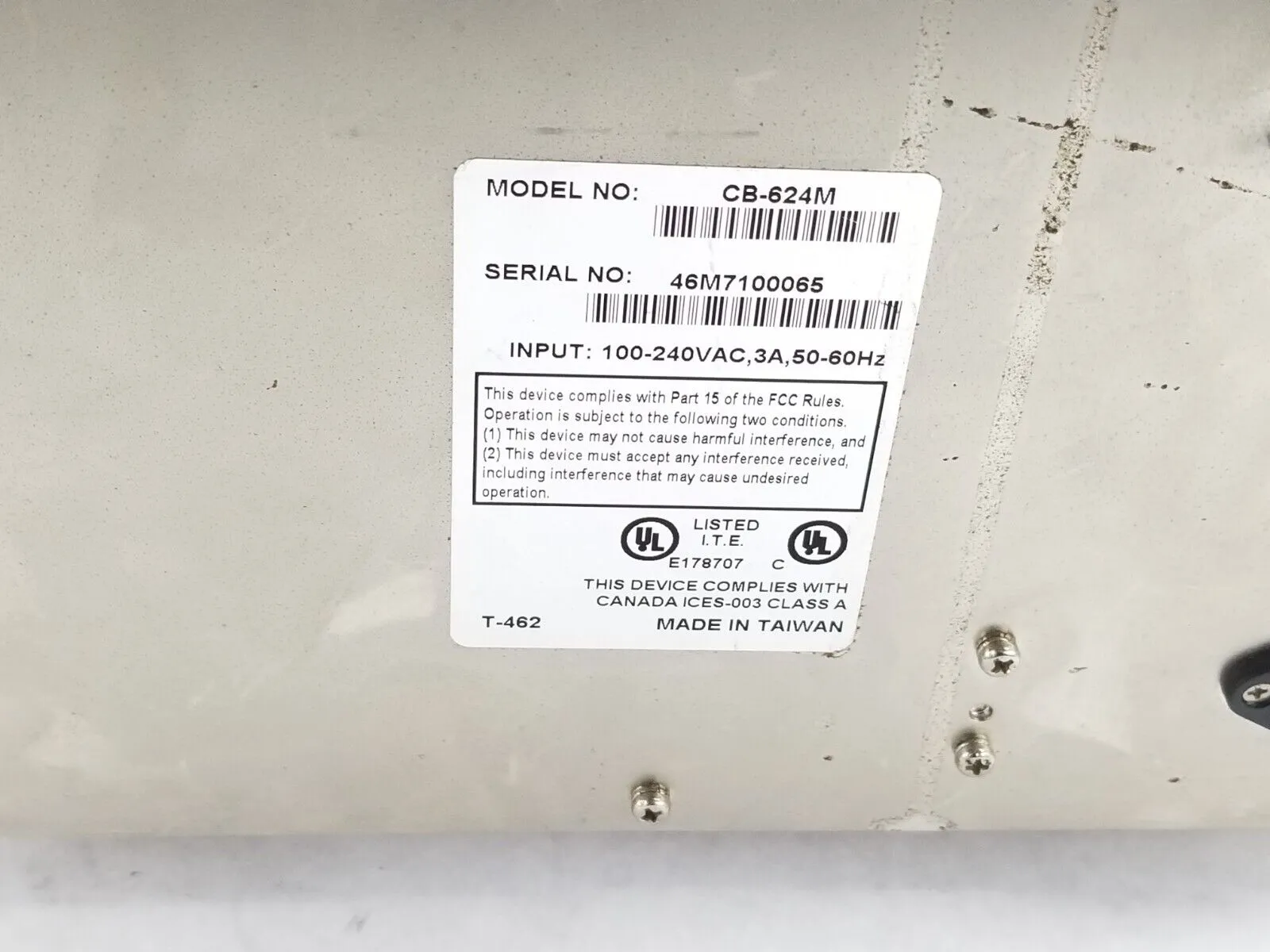 Cub CB-624M Thermal Transfer Printer Parts or Repair Bad Printhead