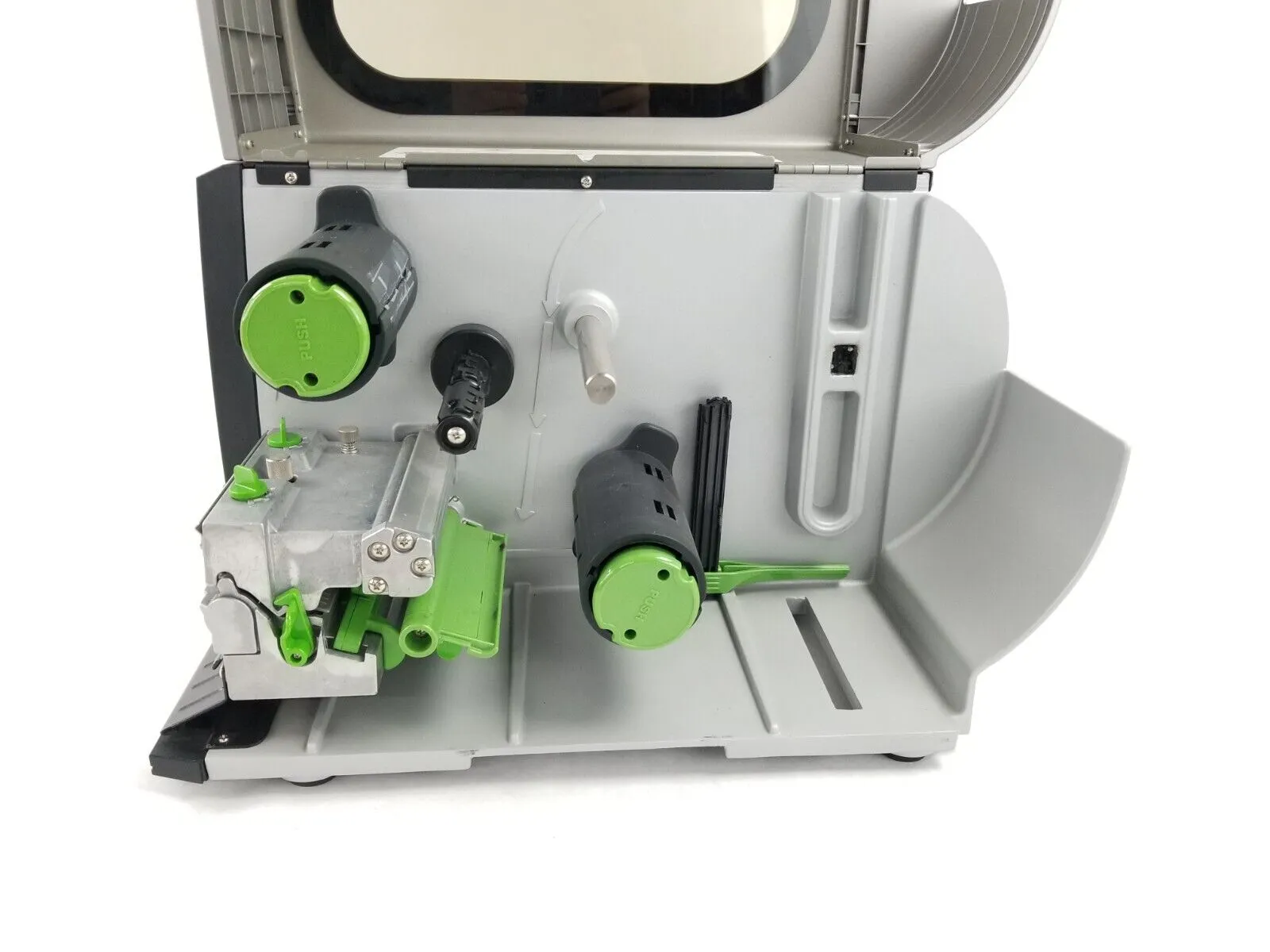 Cub CB-824 203dpi Thermal Transfer Printer Parts or Repair Broken Printhead Latc