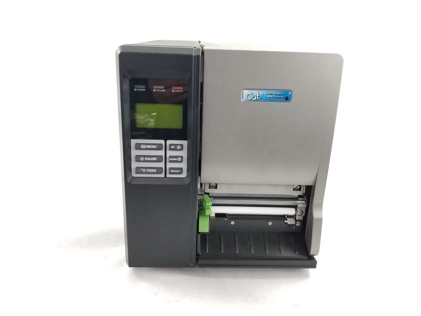Cub CB-824 203dpi Thermal Transfer Printer Parts or Repair Broken Printhead Latc