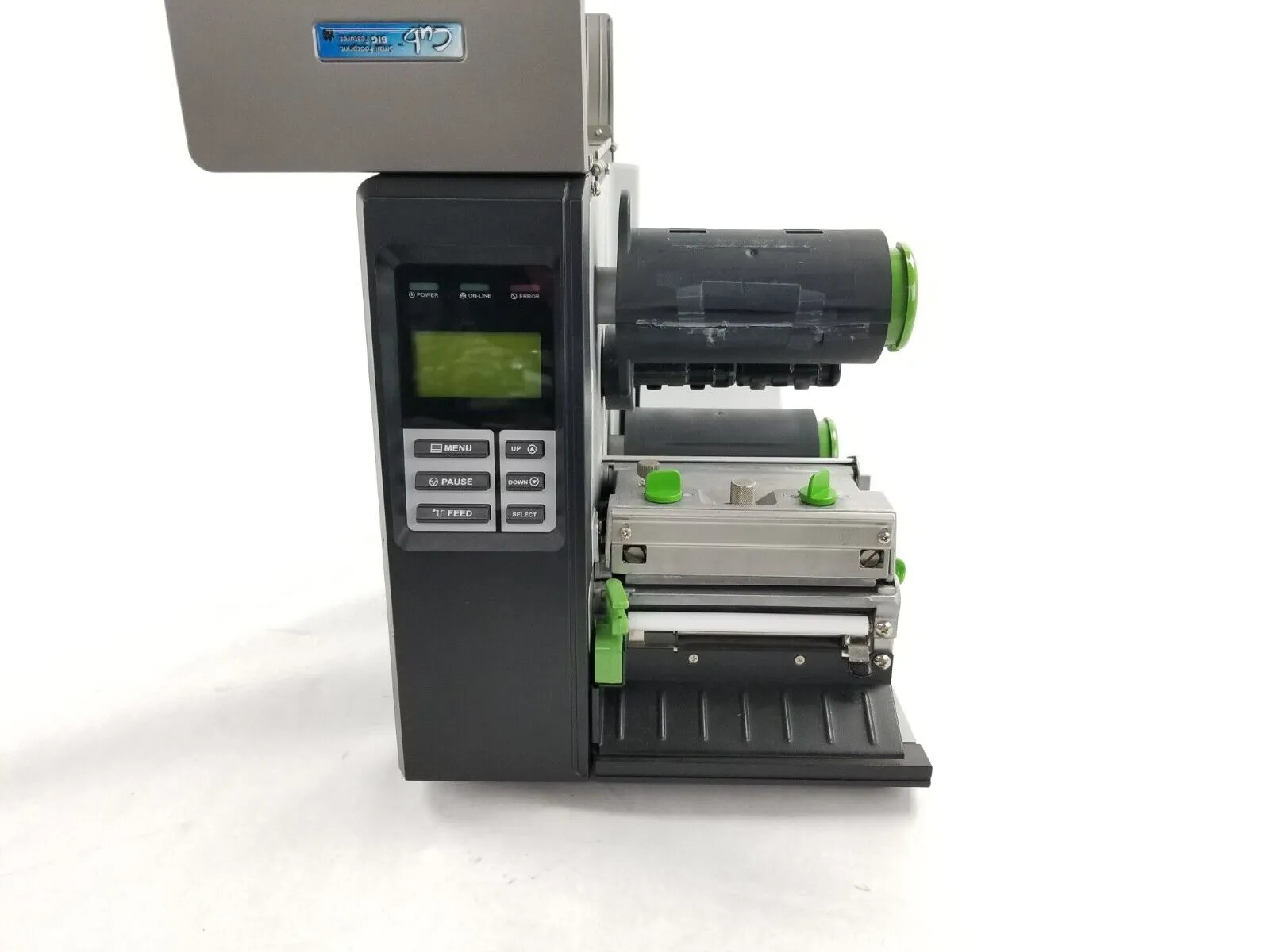 Cub CB-824 203dpi Thermal Transfer Printer Parts or Repair Broken Printhead Latc