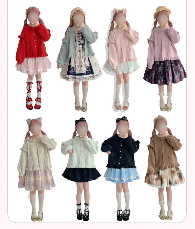 Cute Faux Mink Fur Princess Colorful Red Blue Pink Purple White Cream Black Brown Soft Jacket