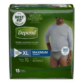 Depend: Men's Maximum Absorbency Underwear