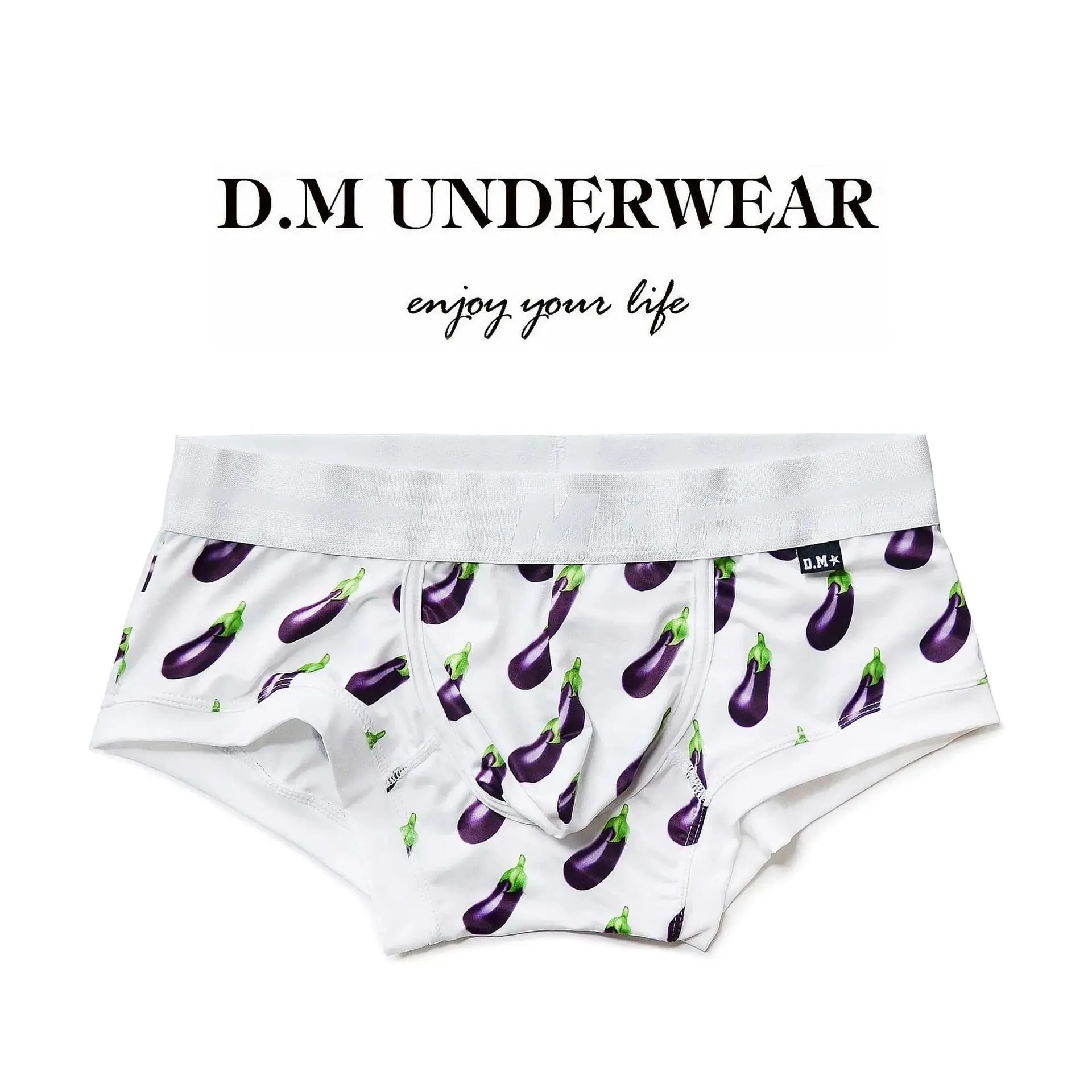 D.M Men's Underwear Low Waist Cartoon Fruit