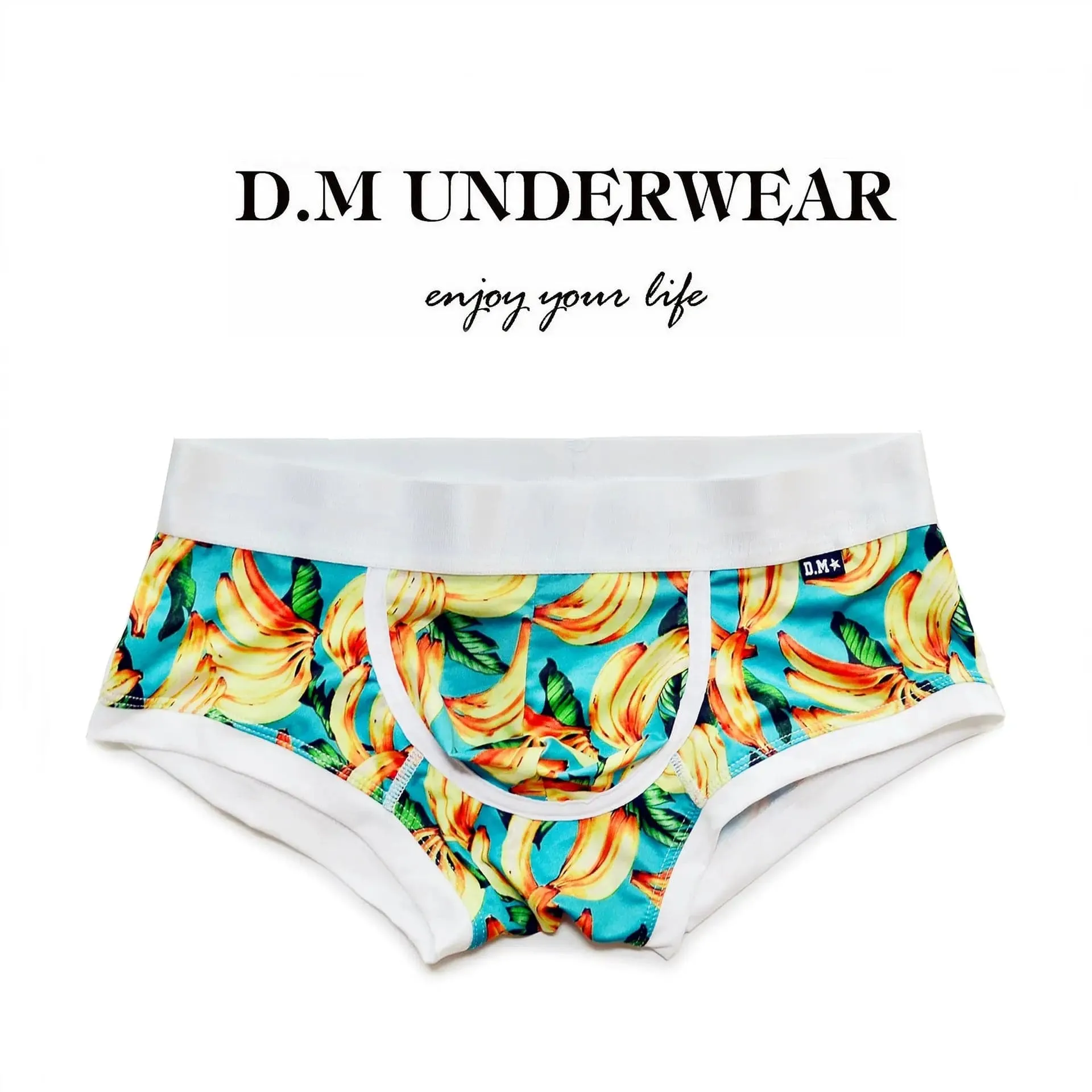 D.M Men's Underwear Low Waist Cartoon Fruit