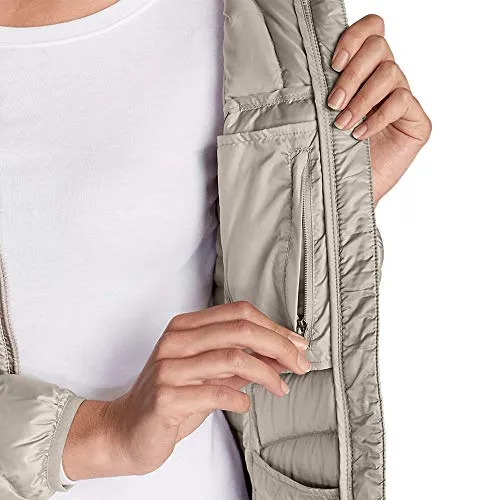 Eddie Bauer Women's Astoria Hooded Down Parka, Dk Charcoal HTR Regular S