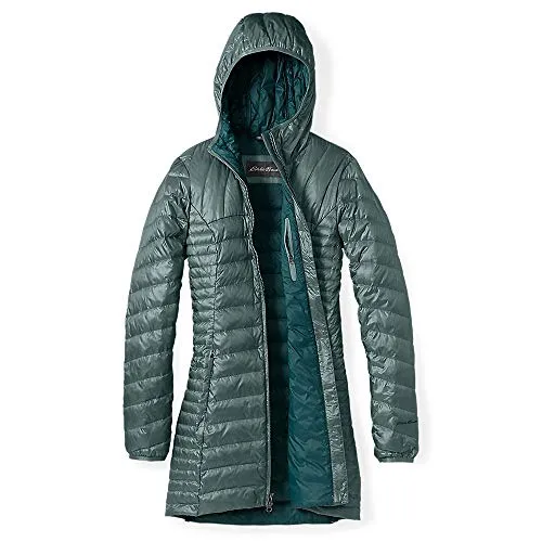 Eddie Bauer Women's Astoria Hooded Down Parka, Dk Charcoal HTR Regular S