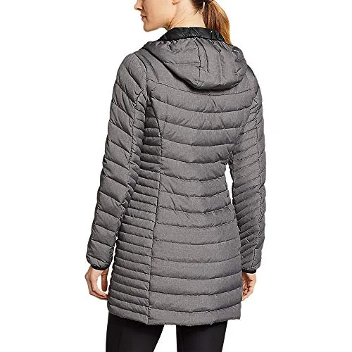 Eddie Bauer Women's Astoria Hooded Down Parka, Dk Charcoal HTR Regular S