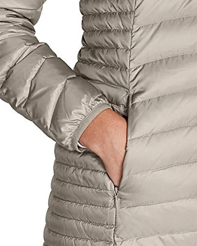 Eddie Bauer Women's Astoria Hooded Down Parka, Dk Charcoal HTR Regular S