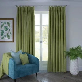 Eternity Sage Green Chenille Curtains