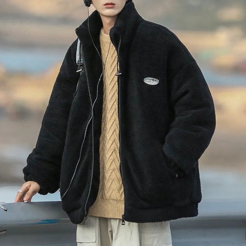 Fleece-lined Thick Lambskin Coat