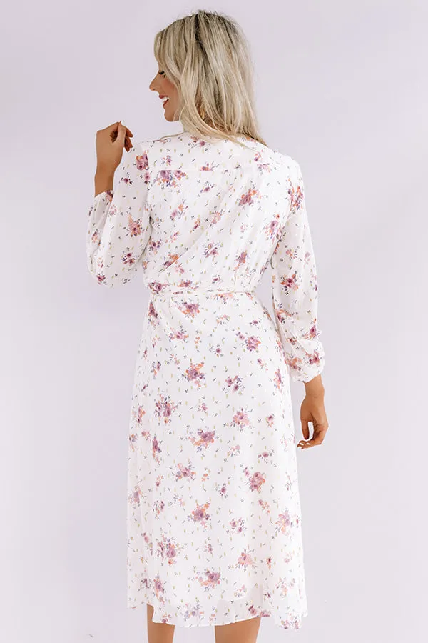 Floral Breeze Wrap Midi