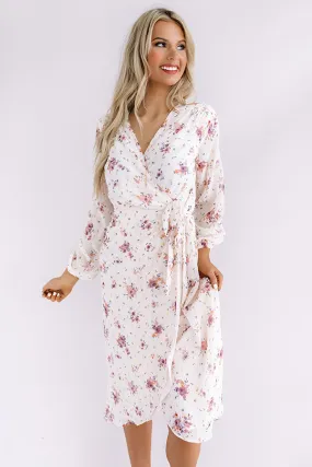 Floral Breeze Wrap Midi