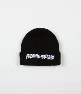 Fucking Awesome FA Beanie - Black
