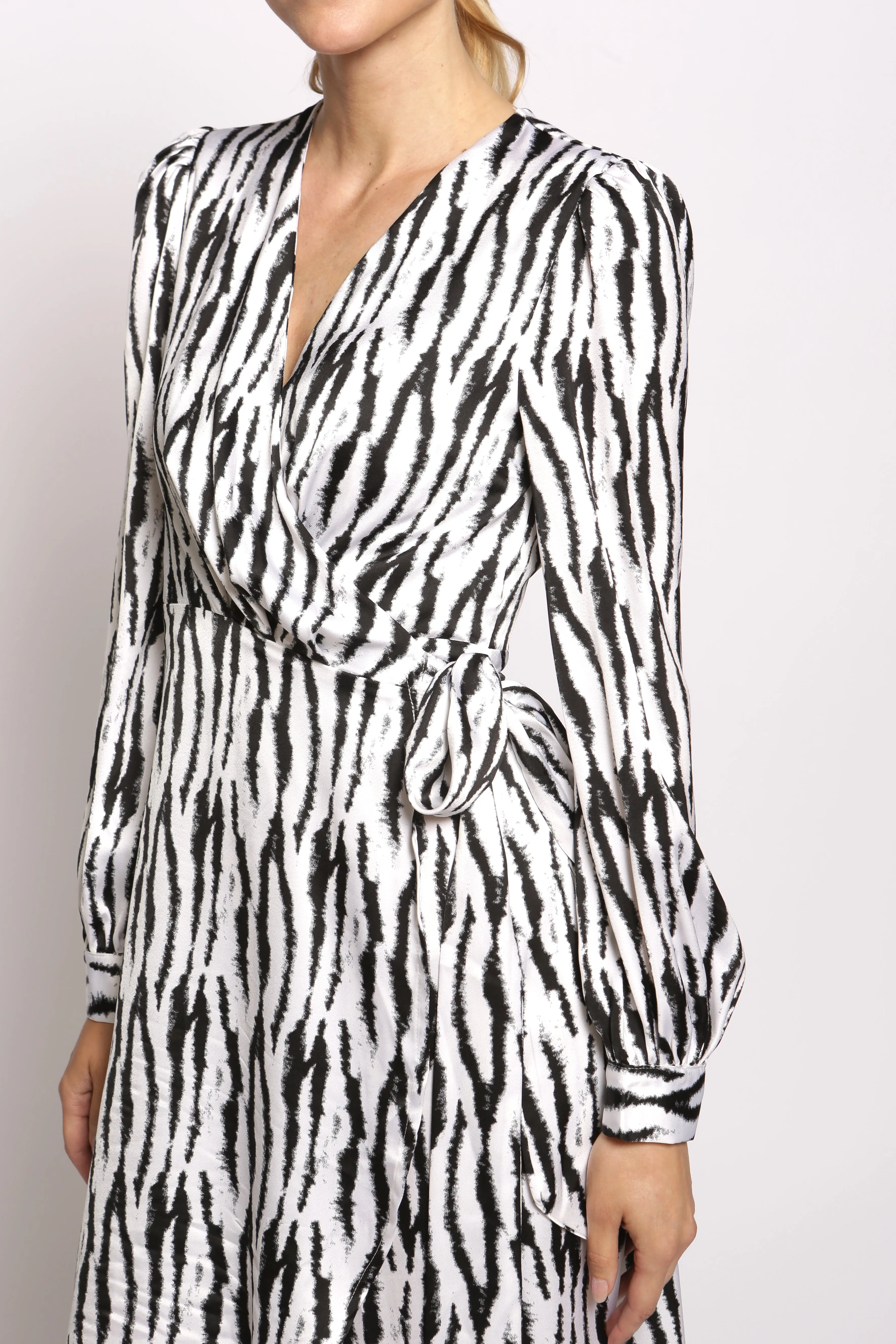 Full Sleeve Maxi Wrap Dress