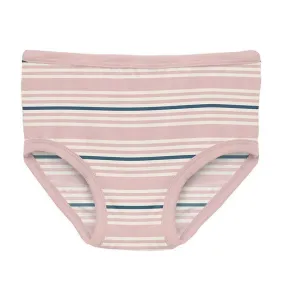 Girl's Print Bamboo Underwear - Flotsam Stripe