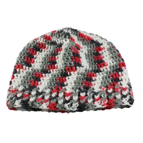 Gray Red White Black Beanie Hat Medium/Large - JMCH37ML