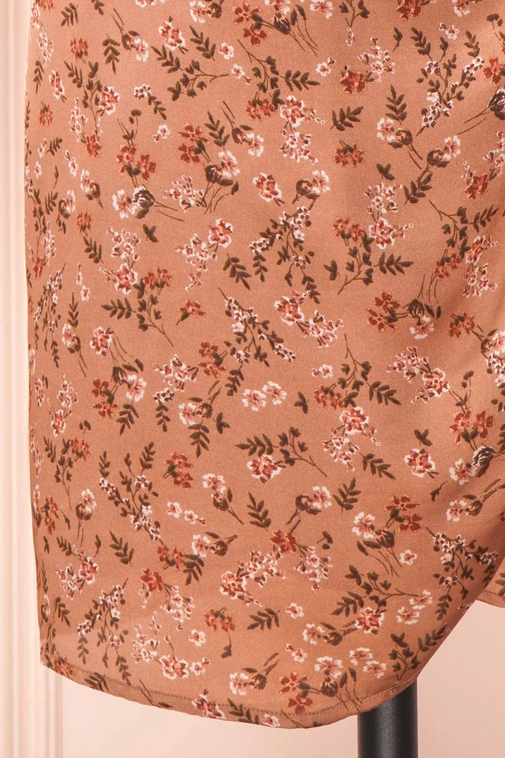 Hannah | Short Floral Wrap Dress