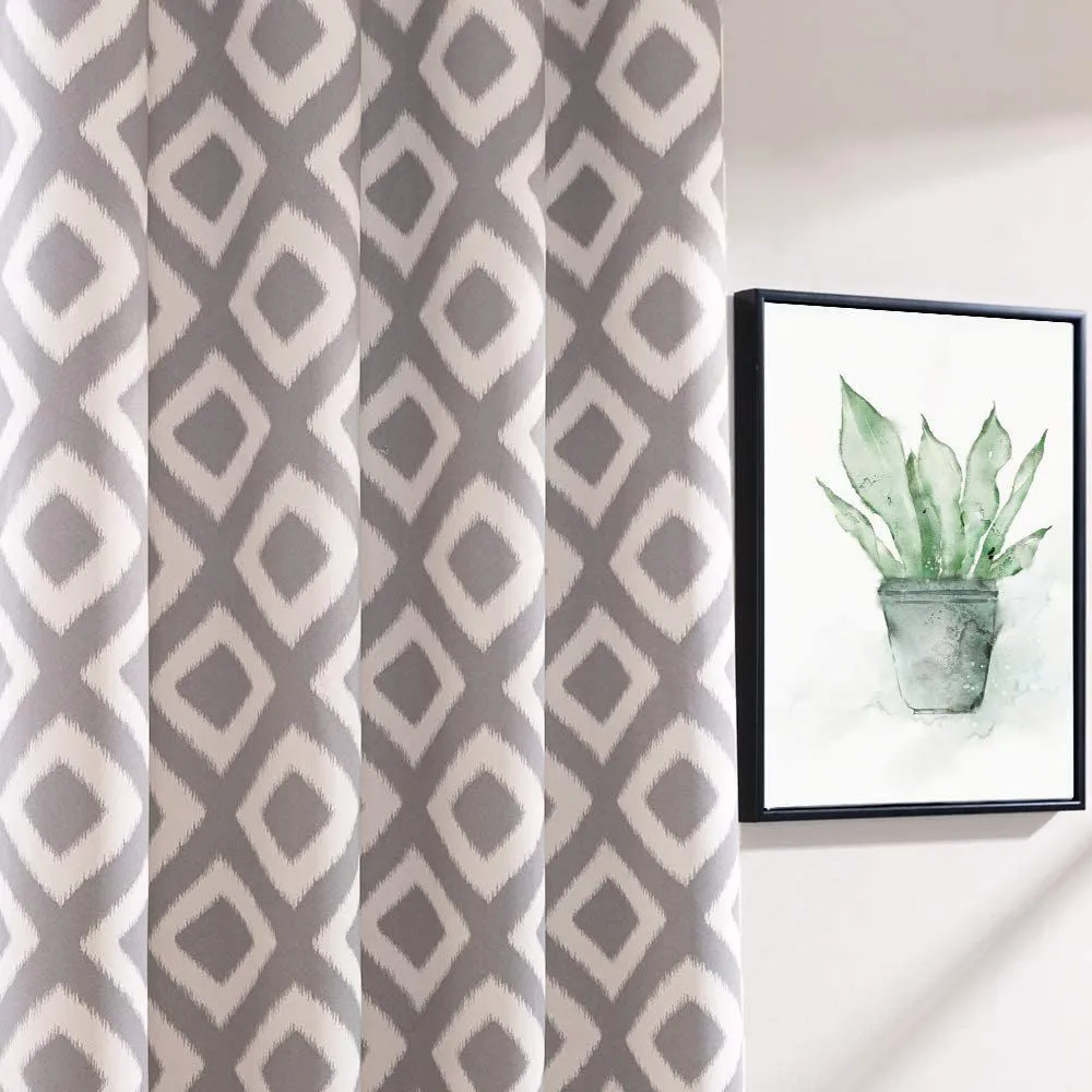 Heavy Satin Blackout (80%) Curtains , Digital printed curtains for door, Pack of 1 Curtain, OGEE