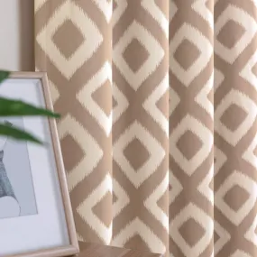 Heavy Satin Blackout (80%) Curtains , Digital printed curtains for door, Pack of 1 Curtain, OGEE