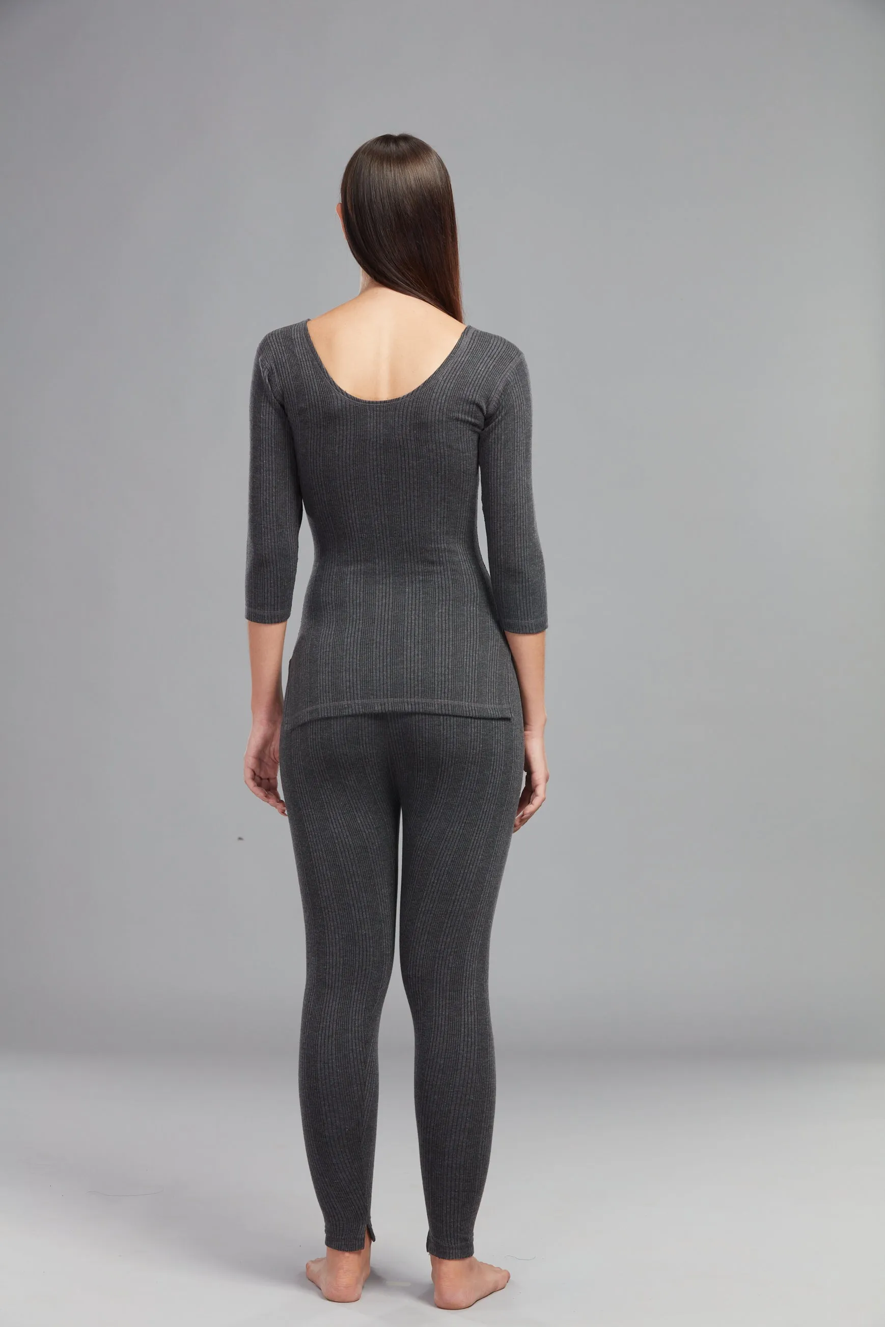 HINT WOMEN'S THERMAL FLARE BIG TOP 3/4TH CHARCOAL