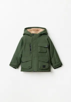 Hooded parka - Green Kakhi