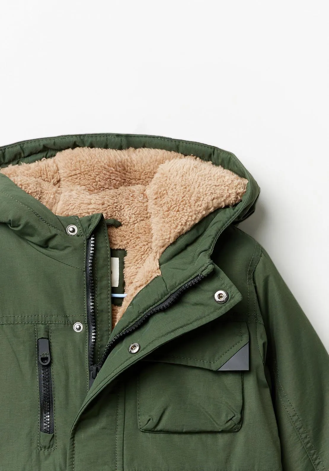 Hooded parka - Green Kakhi