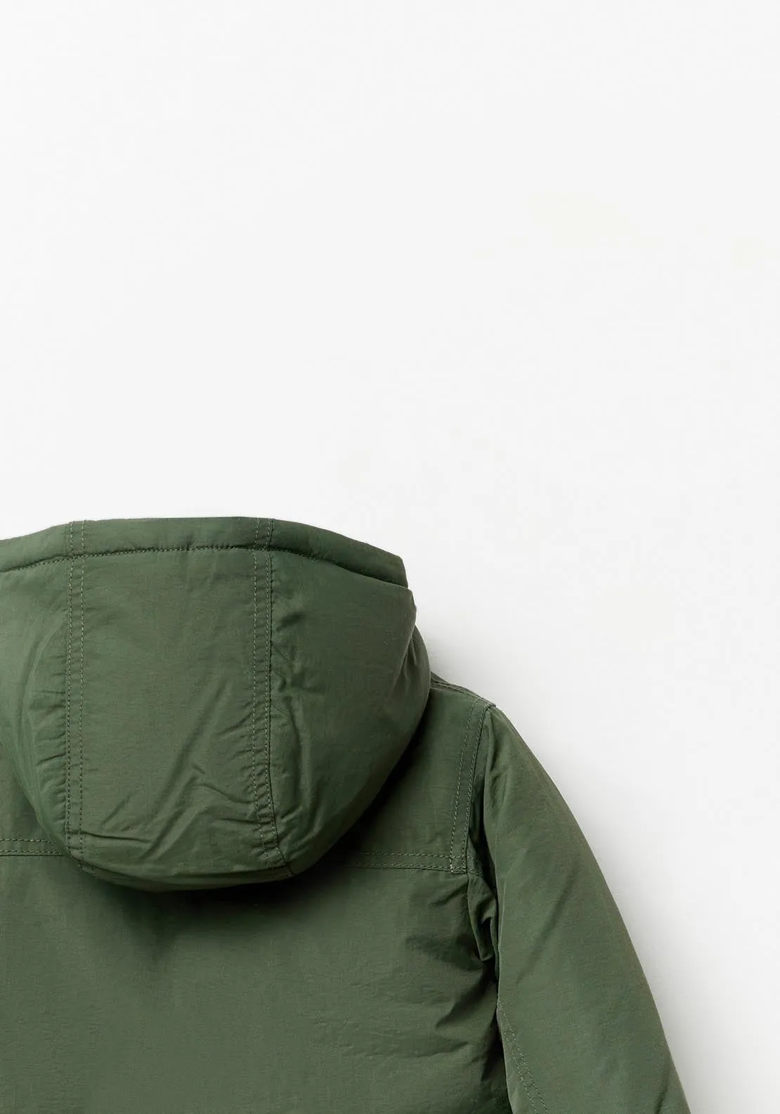 Hooded parka - Green Kakhi
