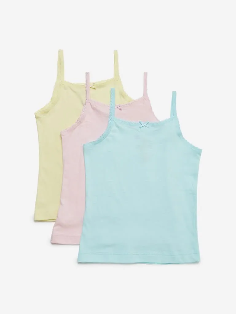 HOP Kids Multicolour Camisoles Set of Three